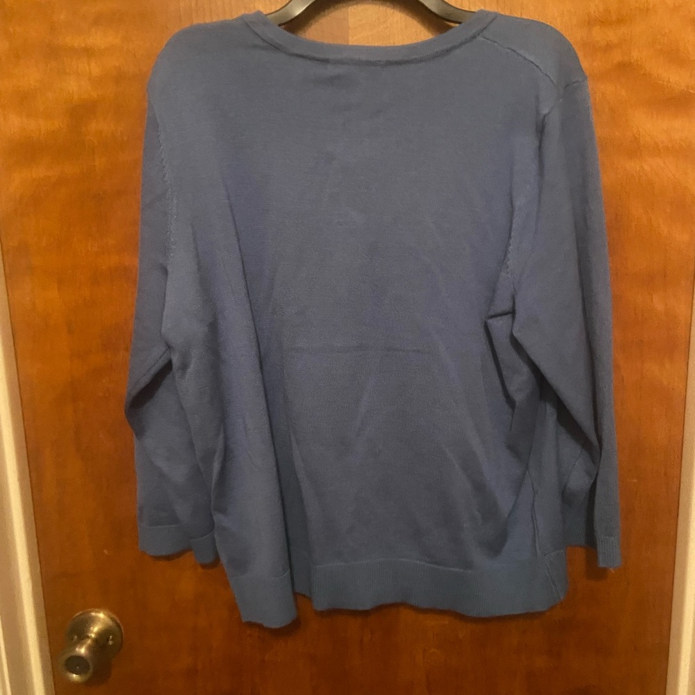 NWT Plus Size Blue Cardigan - Picture 3 of 6